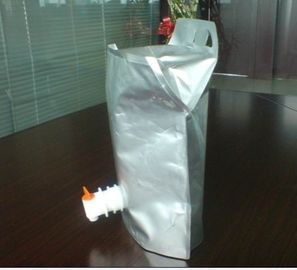 کیسه ایستاده کیسه فویل آلومینیومی قابل استفاده مجدد با دهانه برای شراب کیسه های BIB پایه دار با اسپیگوت