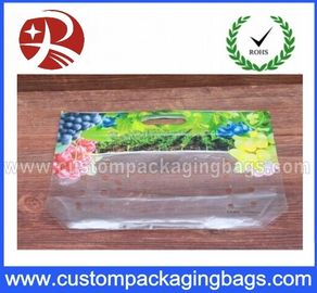 Grape Plastic Laminated Slider Ziplock Fresh recycled bottom gusset bags