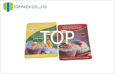 زرد / قرمز براق بسته بسته بندی ادویه، PET / PE بسته بندی نان بسته بندی مواد غذایی