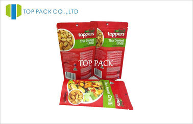 قرمز PET / VMPET / PE زیپ ایستاده کیسه های مواد غذایی، پودر قهوه بسته بندی فویل 300g