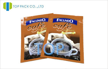 بسته بندی کیسه ای قهوه ای بسته بندی فویل آلومینیومی زیپ برای قهوه