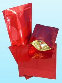 بسته بندی کیسه ای فویل قرمز براق براق برای دانه های قهوه