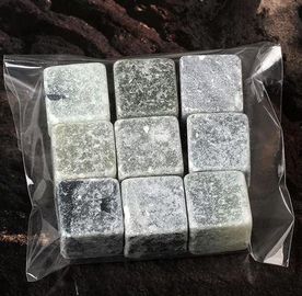 2cm retail soapstone whiskey stones 9pcs set in opp bag