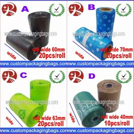 Custom Disposable Plastic Dog Poop Bag With LDPE + OXO Biodegradable