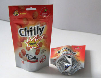 Self Stand Plastic Stand Up Resealable Pouches Dried Fruit Snack Candy Bags FDA approved
