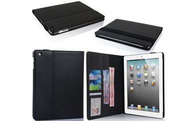 Wallet Style ipad2 / ipad3 / ipad4 Tablet PC Leather Case with 7 cards / money slots