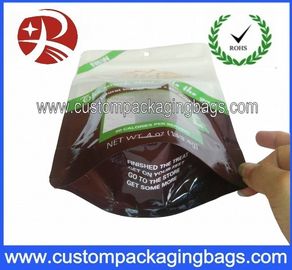 Plastic Ziplock Stand Up Pouches Packaging For Biscuits / Cookies