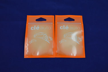 Pink Sealing Small Zippered Pouch Packaging , Flat Poly Bags With Valve