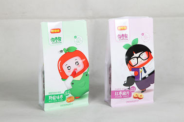 Commercial Food Flat Bottom Pouch Flexible Plastic Packaging For Nuts