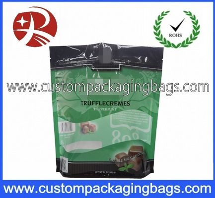 PE / PET / VMPET پلاستیکی سفارشی ایستاده تا کیسه با پایین تخت برای آب نبات