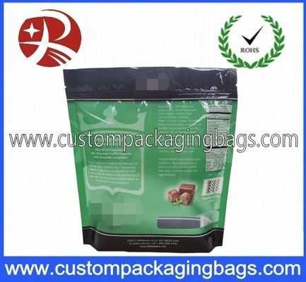 PE / PET / VMPET پلاستیکی سفارشی ایستاده تا کیسه با پایین تخت برای آب نبات