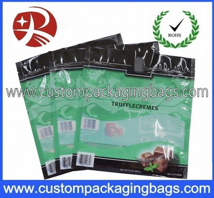 PE / PET / VMPET پلاستیکی سفارشی ایستاده تا کیسه با پایین تخت برای آب نبات